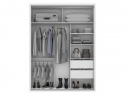 Guarda Roupa Armario Roupeiro Dalla Costa TW101E Espelhado 02 Portas 1.79 m